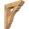 Ekena Millwork Olympic Slat Rough Sawn Bracket w/ Offset Brace, Western Red Cedar, 8"W x 32"D x 36"H BKT0806X32X36OLY06RWR - alternate 1
